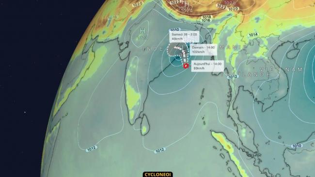 Tempête DANA, l’Inde se prépare à un nouvel impact cyclonique