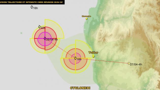 La forte tempête Jasmine va frapper Madagascar dans la région de Tuléar