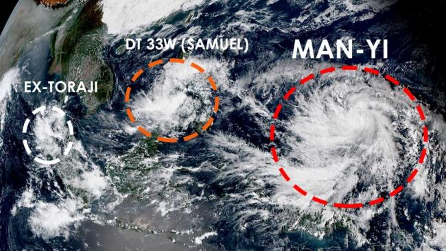 MAN-YI 25e tempête baptisée de la saison des typhons 2018