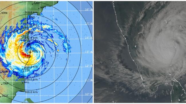 Le cyclone VARDAH a touché terre au niveau de Chennai